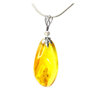 WISIOREK inkluzja MUCHA - KOMAR owad ŻUK w BURSZTYNIE na PREZENT +certyfikat