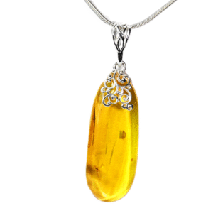 WISIOREK inkluzja MUCHA - KOMAR owad w BURSZTYNIE na PREZENT +certyfikat UNIKAT